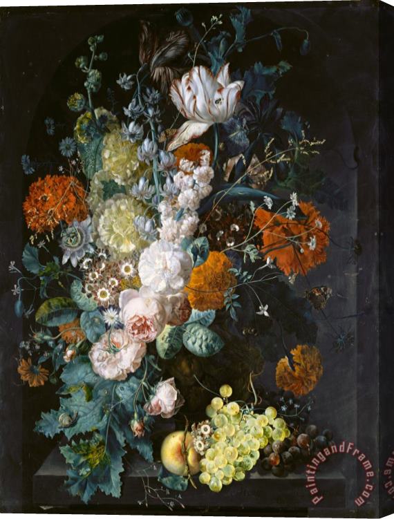 Margareta Haverman A Vase of Flowers Stretched Canvas Print / Canvas Art