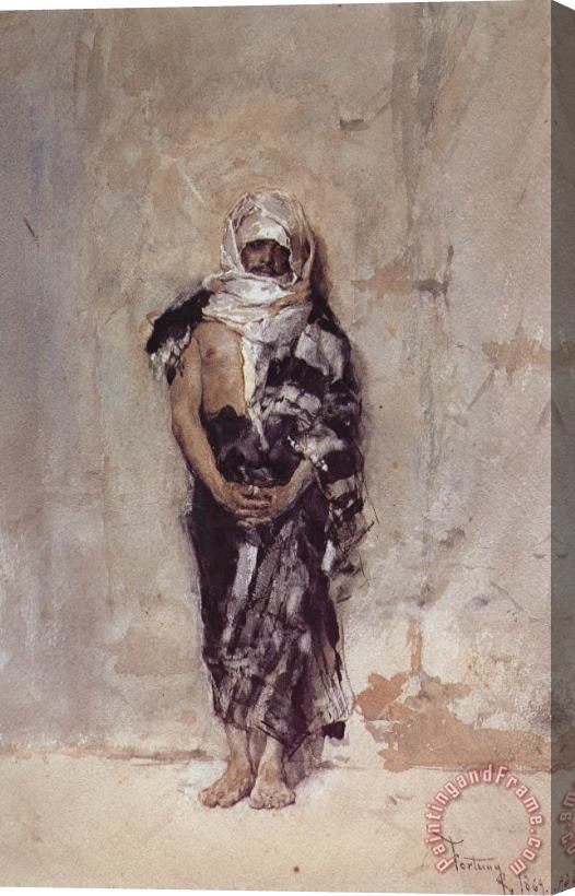 Mariano Jose Maria Bernardo Fortuny Y Carbo Moroccan Man Stretched Canvas Painting / Canvas Art