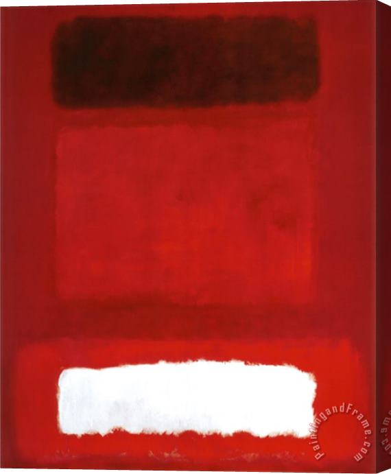 Mark Rothko Red White Brown Stretched Canvas Painting / Canvas Art
