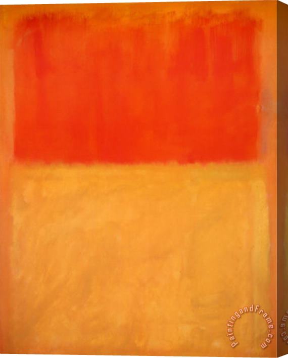 Mark Rothko Twentieth Century Art Masterpieces Mark Rothko Orange And Tan Stretched Canvas Print / Canvas Art