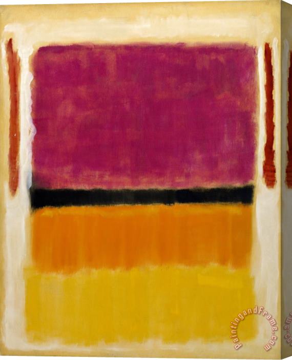 Mark Rothko Untitled (violet, Black, Orange, Yellow on White And Red) Stretched Canvas Painting / Canvas Art
