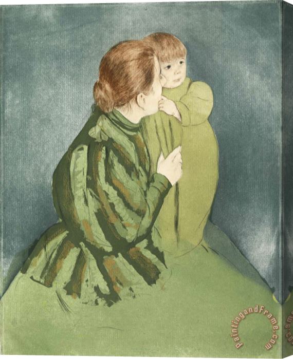 Mary Cassatt Peasant Mother And Child Stretched Canvas Print / Canvas Art