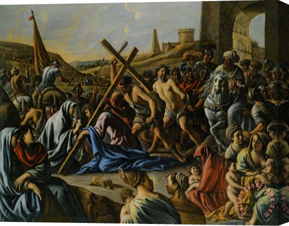 Mathieu Le Nain Christ Carrying The Cross Stretched Canvas Painting / Canvas Art