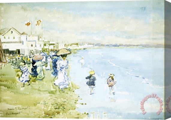 Maurice Brazil Prendergast Revere Beach, Boston Stretched Canvas Print / Canvas Art