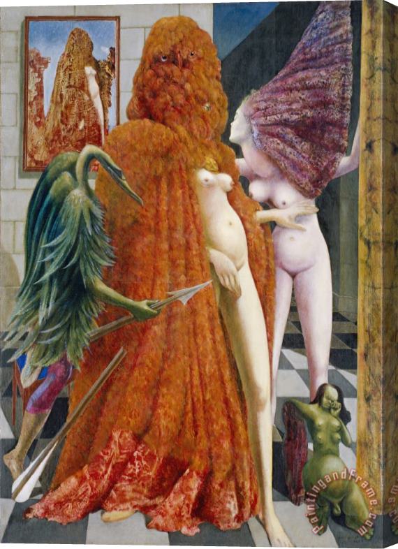 Max Ernst Attirement of The Bride (la Toilette De La Mariee) (l'habillement De L'epousee (de La Mariee) Stretched Canvas Painting / Canvas Art