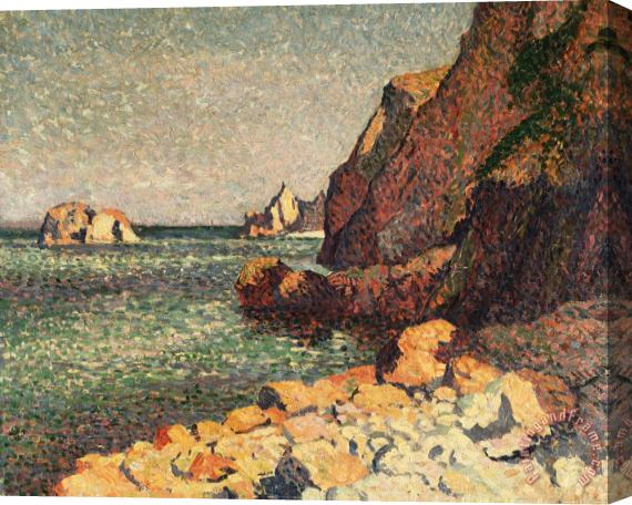 Maximilien Luce Sea And Rocks at Agay Stretched Canvas Print / Canvas Art