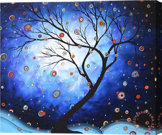 Megan Aroon Duncanson Blue Cascade Stretched Canvas Painting / Canvas Art