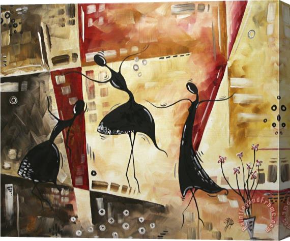 Megan Aroon Duncanson Dancing Butterflies Stretched Canvas Painting / Canvas Art
