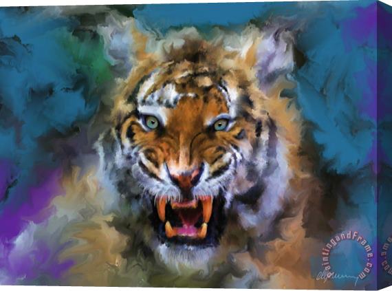 Michael Greenaway Big Cat Dream Stretched Canvas Print / Canvas Art