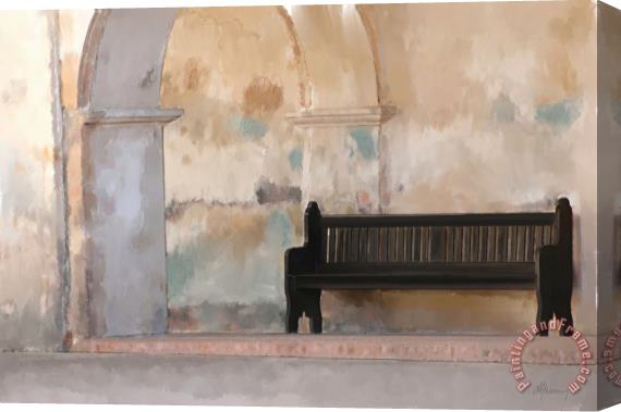Michael Greenaway The Bench Stretched Canvas Painting / Canvas Art