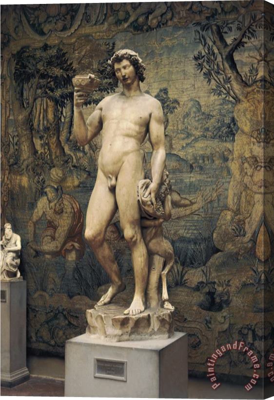 Michelangelo Buonarroti Michelangelo Bacchus Stretched Canvas Print / Canvas Art