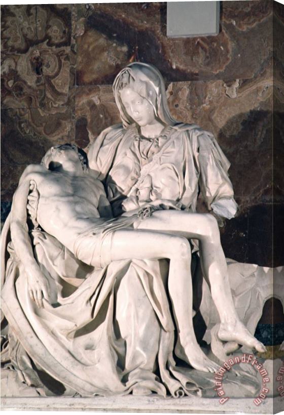 Michelangelo Buonarroti Pieta After It Was Attacked by Laszlo Toth on 21st May 1972 Stretched Canvas Painting / Canvas Art