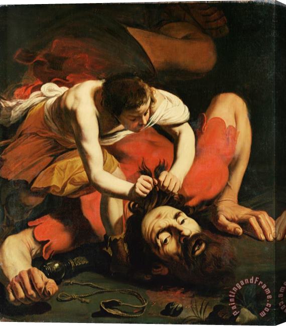 Michelangelo Caravaggio David with the Head of Goliath Stretched Canvas Print / Canvas Art