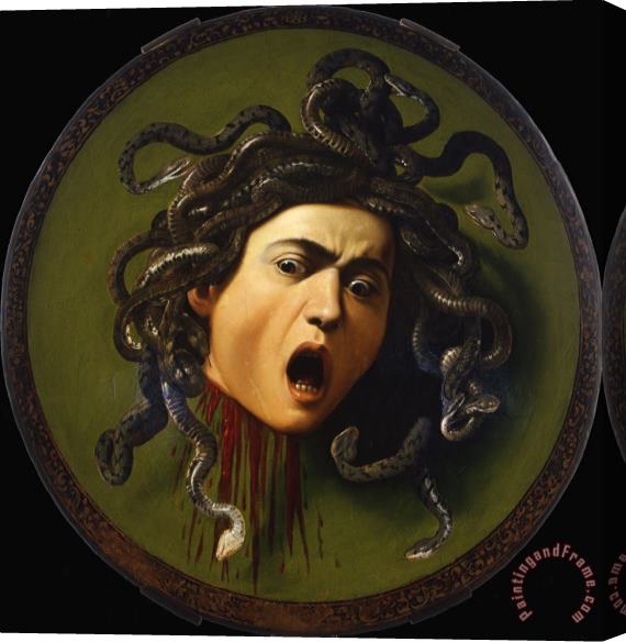 Michelangelo Merisi da Caravaggio Head of Medusa Stretched Canvas Print / Canvas Art