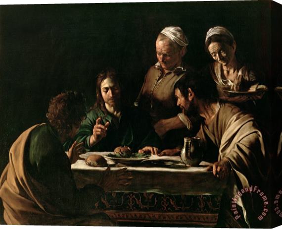Michelangelo Merisi da Caravaggio Supper at Emmaus Stretched Canvas Print / Canvas Art