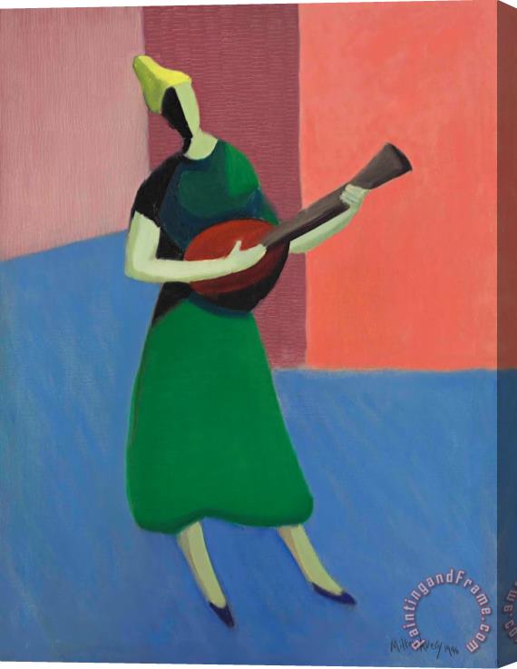 Milton Avery The Mandolin Player, 1946 Stretched Canvas Print / Canvas Art