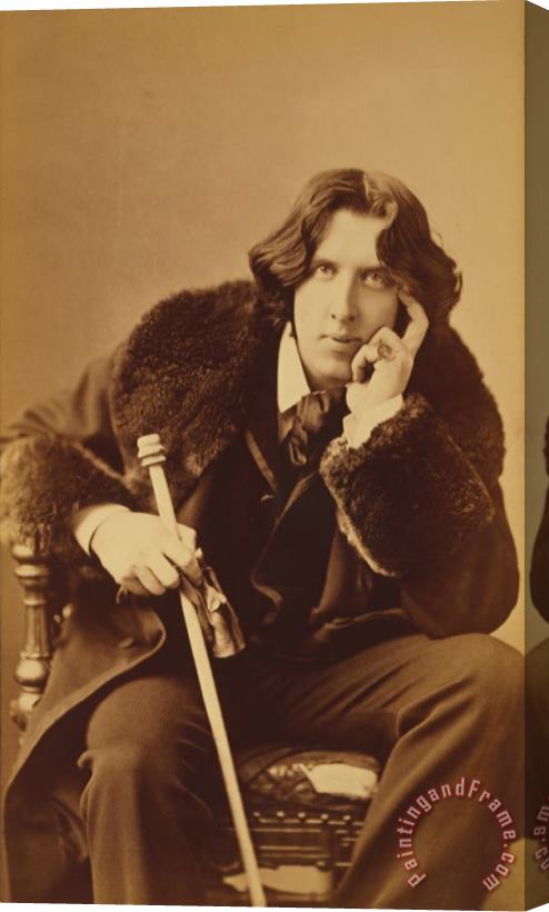 Napoleon Sarony Oscar Wilde 1882 Stretched Canvas Print / Canvas Art