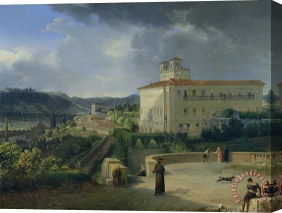 Nicolas Antoine Taunay View of the Villa Medici in Rome Stretched Canvas Painting / Canvas Art
