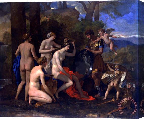 Nicolas Poussin Mars And Venus 2 Stretched Canvas Painting / Canvas Art