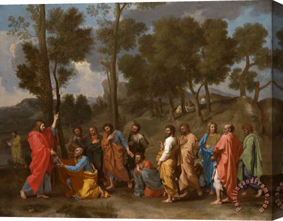 Nicolas Poussin The Sacrament of Ordination (christ Presenting The Keys to Saint Peter) Stretched Canvas Print / Canvas Art