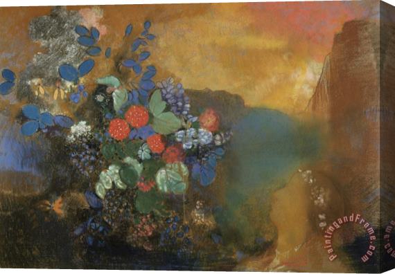 Odilon Redon Ophelia Among The Flowers Stretched Canvas Print / Canvas Art