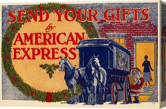 Others American Express Shipping Stretched Canvas Print / Canvas Art