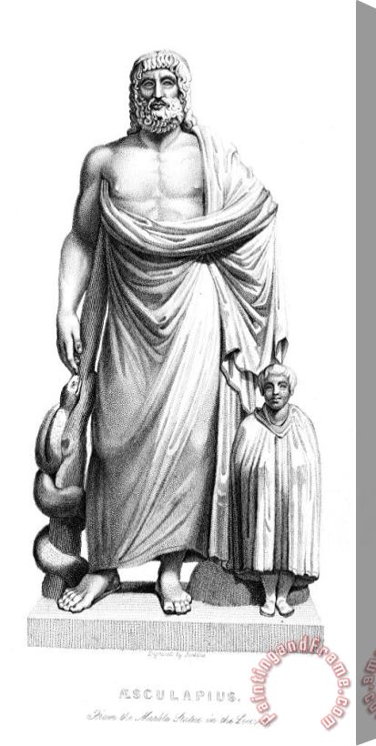 Others Asklepios Stretched Canvas Print / Canvas Art