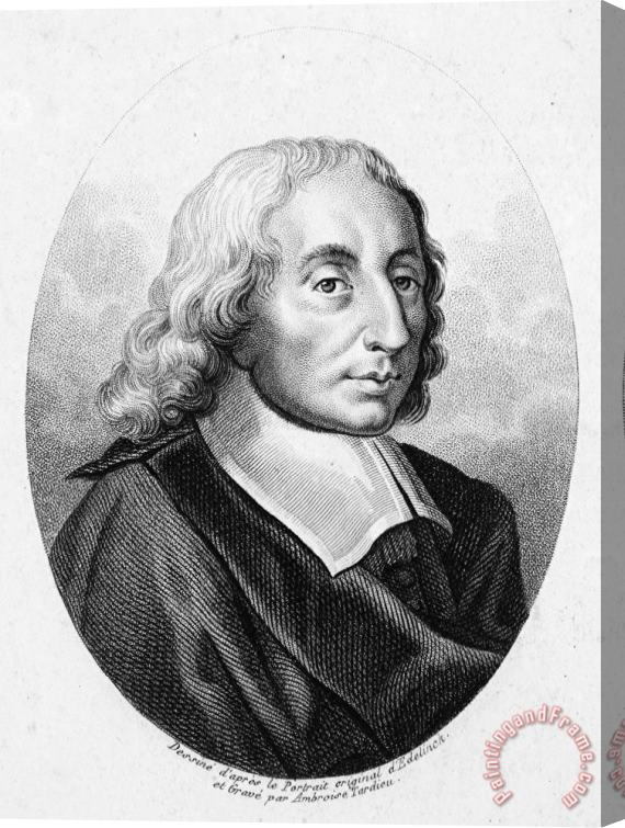 Others Blaise Pascal (1623-1662) Stretched Canvas Painting / Canvas Art