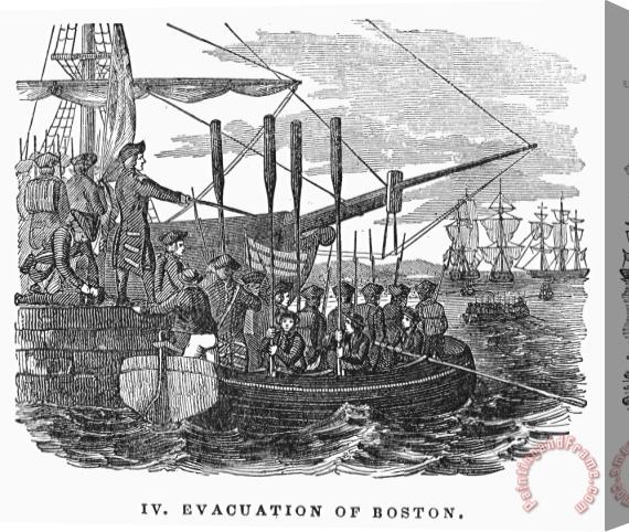 Others Boston: Evacuation, 1776 Stretched Canvas Painting / Canvas Art