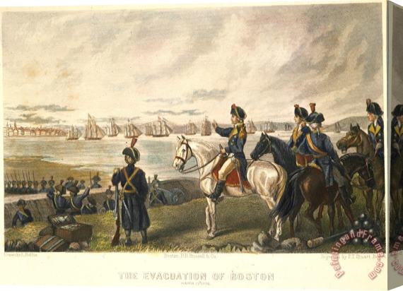 Others Boston: Evacuation, 1776 Stretched Canvas Print / Canvas Art