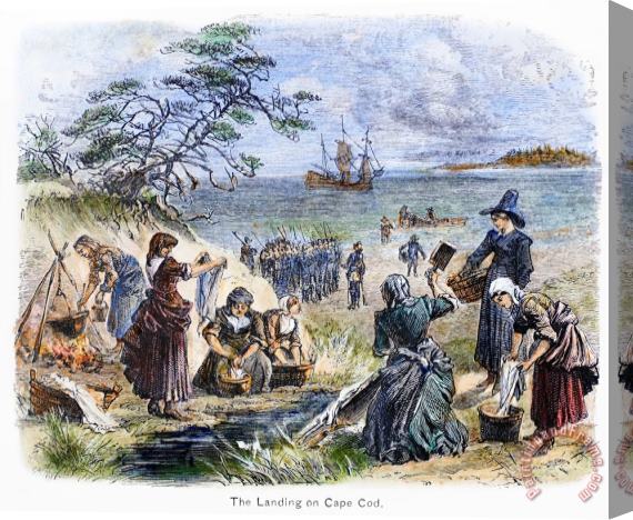 Others Cape Cod: Pilgrims Stretched Canvas Print / Canvas Art