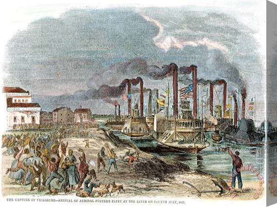 Others Capture Of Vicksburg, 1863 Stretched Canvas Print / Canvas Art