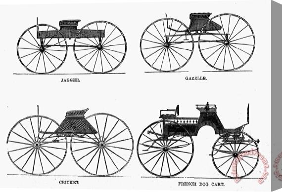 Others CARRIAGE TYPES, c1860 Stretched Canvas Painting / Canvas Art