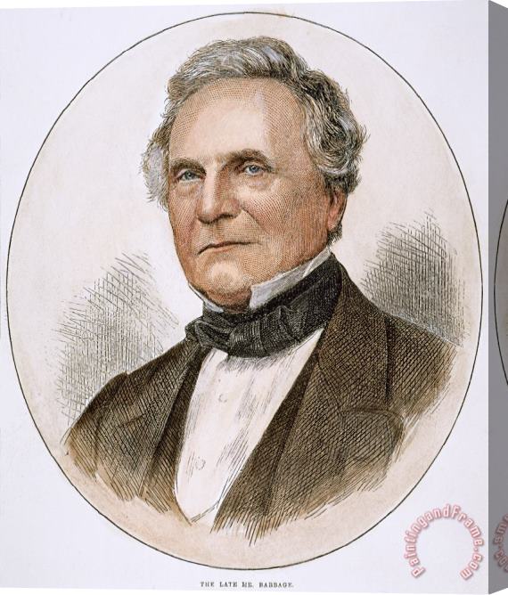 Others Charles Babbage (1792-1871) Stretched Canvas Print / Canvas Art