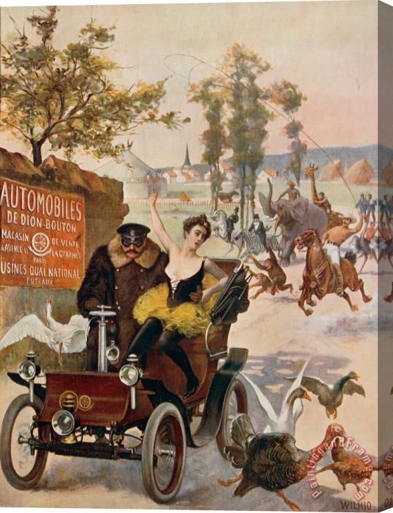 Others Circus Star Kidnapped Wilhio S Poster For De Dion Bouton Cars Stretched Canvas Painting / Canvas Art