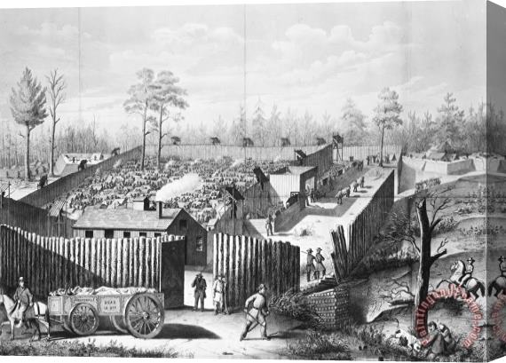 Others Civil War: Prison, 1864 Stretched Canvas Print / Canvas Art
