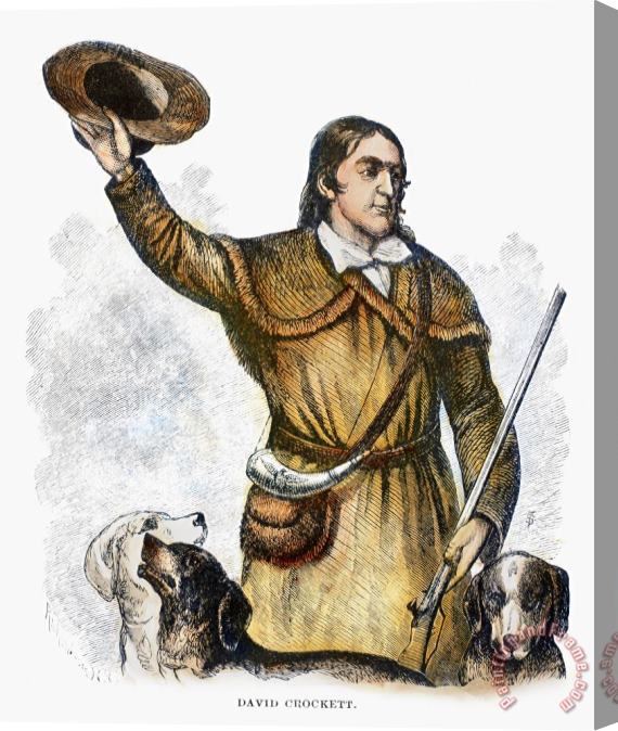 Others Davy Crockett (1786-1836) Stretched Canvas Print / Canvas Art