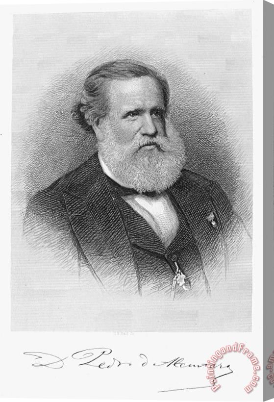 Others Dom Pedro II (1825-1891) Stretched Canvas Print / Canvas Art