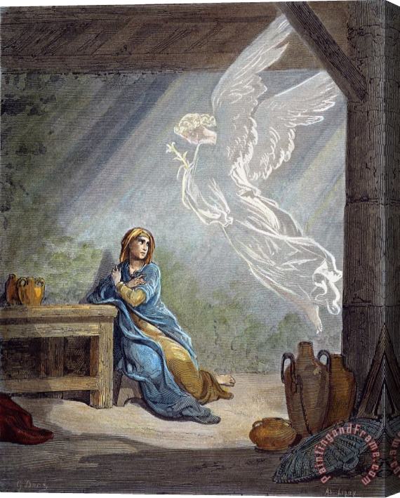 Others Dore: The Annunciation Stretched Canvas Print / Canvas Art