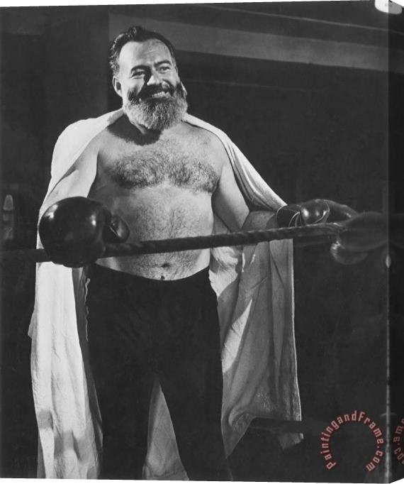 Others Ernest Hemingway Stretched Canvas Print / Canvas Art