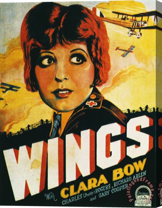 Others Film: Wings, 1927 Stretched Canvas Print / Canvas Art