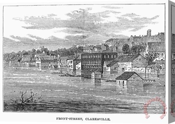 Others Flood: Clarksville, 1874 Stretched Canvas Print / Canvas Art
