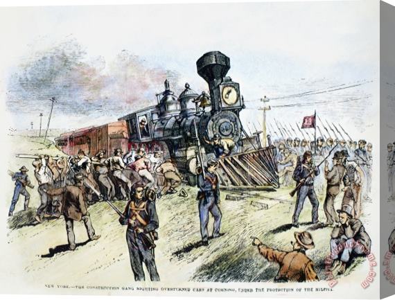 Others Great Railroad Strike, 1877 Stretched Canvas Print / Canvas Art