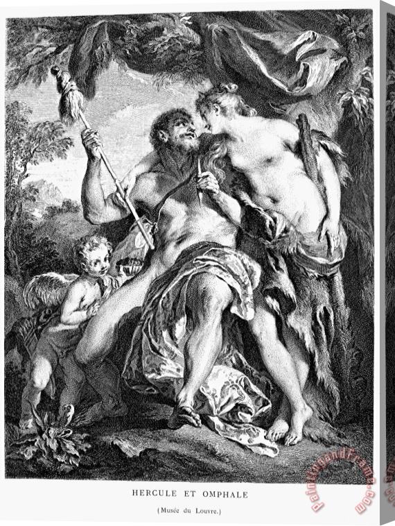 Others Hercules And Omphale Stretched Canvas Print / Canvas Art