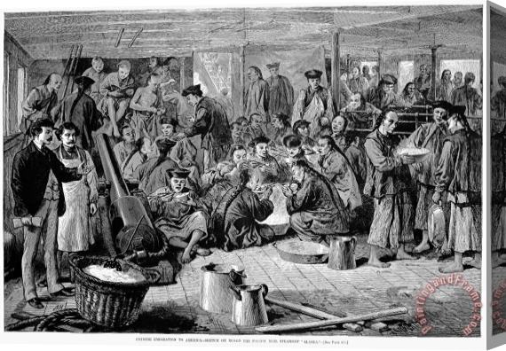 Others Immigrants: Chinese, 1876 Stretched Canvas Print / Canvas Art