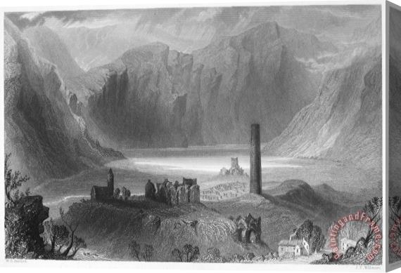 Others Ireland: Glendalough, 1840 Stretched Canvas Print / Canvas Art