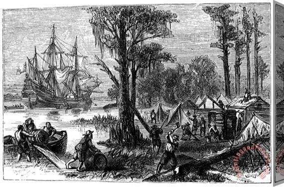 Others Jamestown: Arrival, 1607 Stretched Canvas Print / Canvas Art