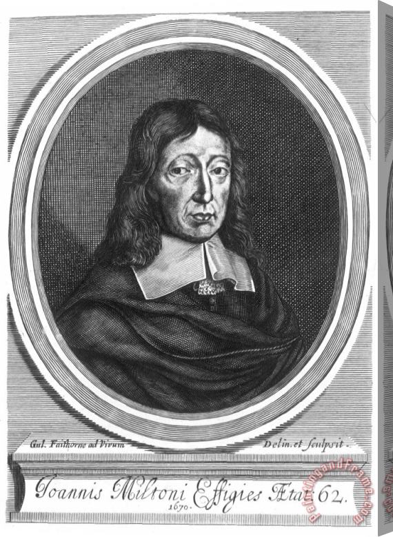 Others John Milton (1608-1674) Stretched Canvas Print / Canvas Art