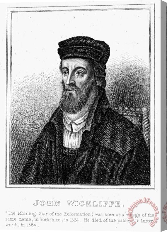 Others John Wycliffe (1320?-1384) Stretched Canvas Print / Canvas Art