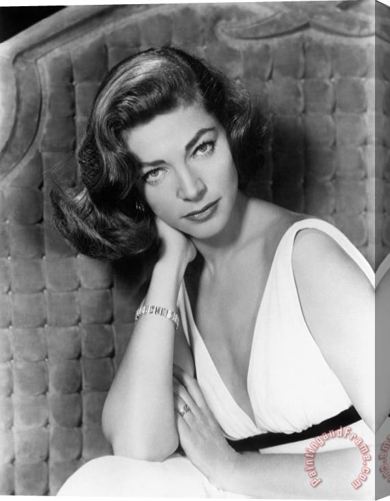 Others LAUREN BACALL (b.1924) Stretched Canvas Print / Canvas Art
